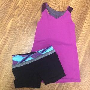 Ivivva Outfit - Size 6 Shorts & Size 8 Tanktop